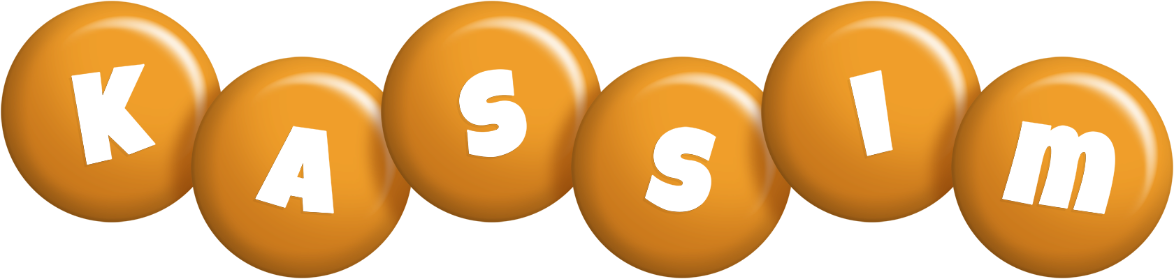 Kassim candy-orange logo