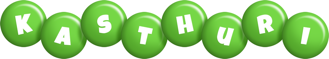 Kasthuri candy-green logo