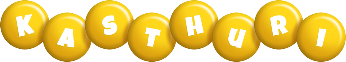 Kasthuri candy-yellow logo