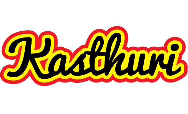 Kasthuri flaming logo