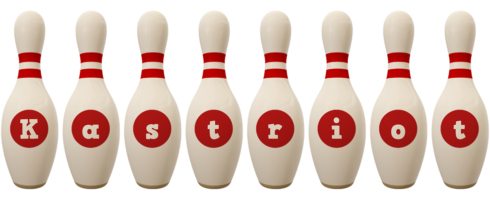 Kastriot bowling-pin logo