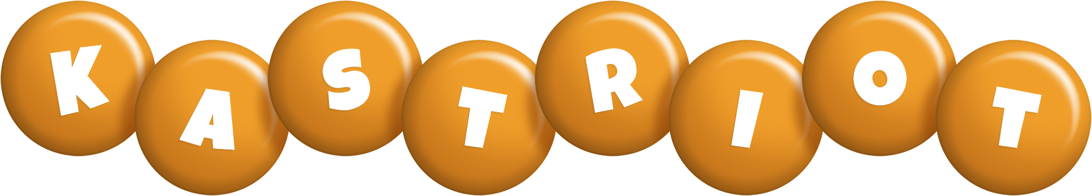 Kastriot candy-orange logo