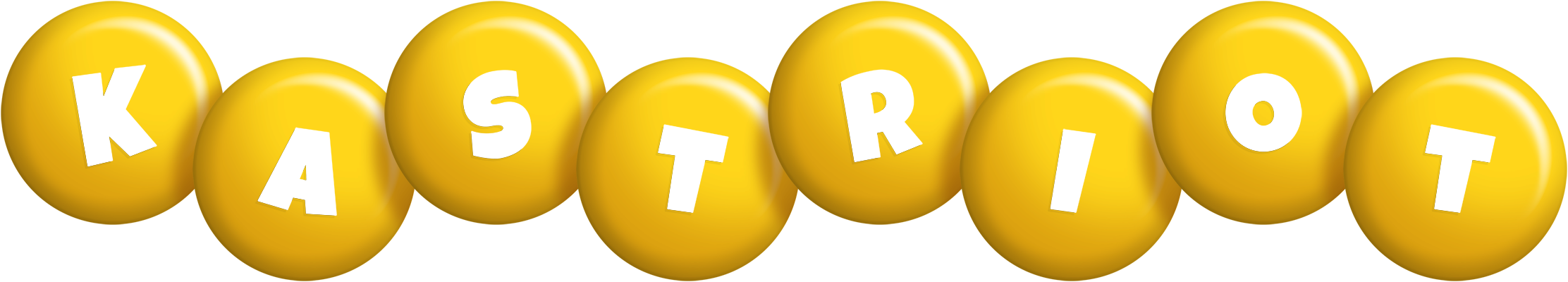 Kastriot candy-yellow logo