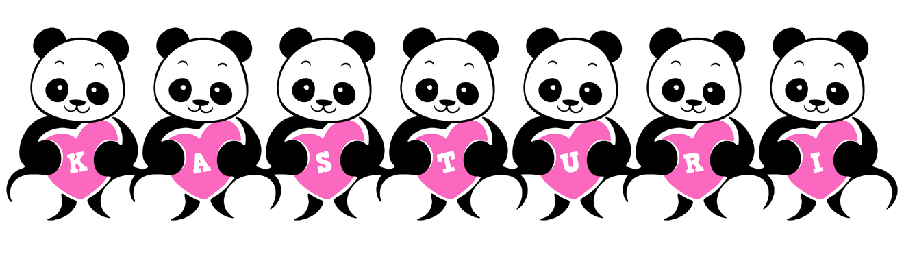Kasturi love-panda logo
