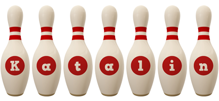 Katalin bowling-pin logo