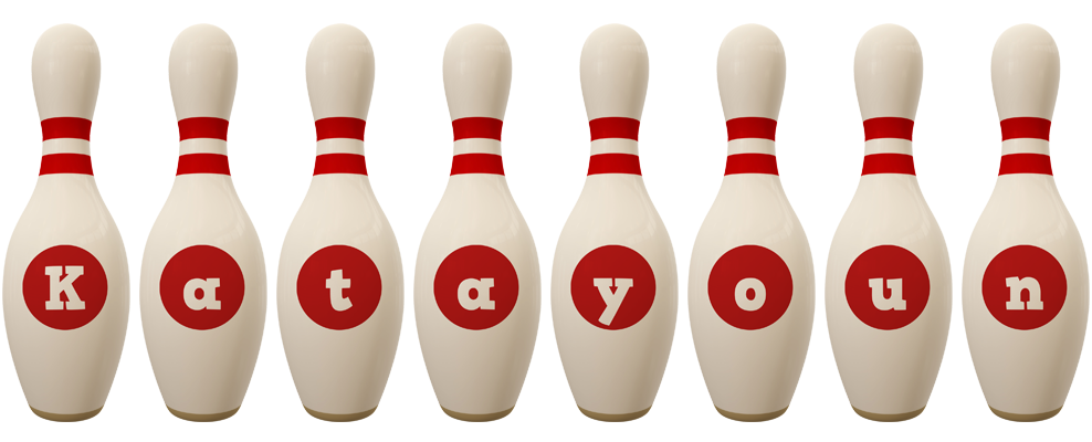 Katayoun bowling-pin logo