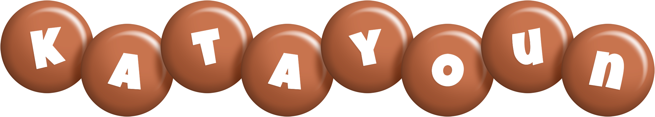 Katayoun candy-brown logo