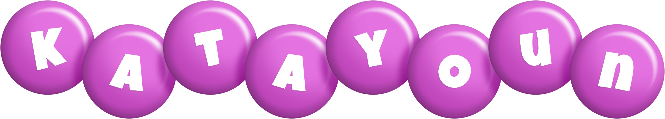 Katayoun candy-purple logo