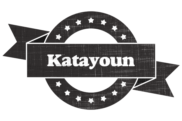 Katayoun grunge logo