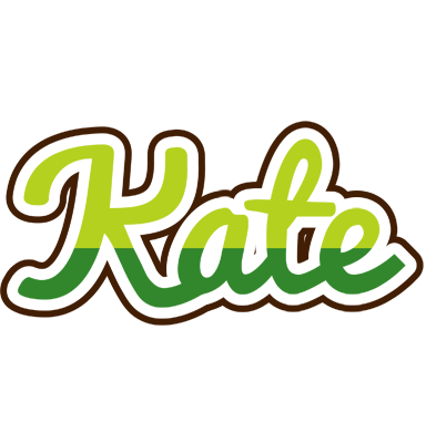 Kate golfing logo