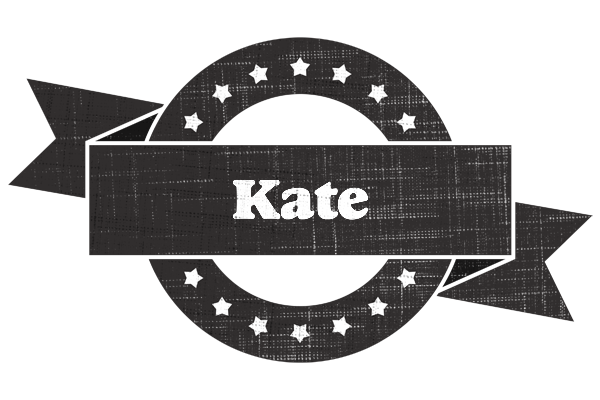 Kate grunge logo