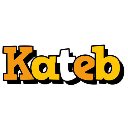 Kateb cartoon logo