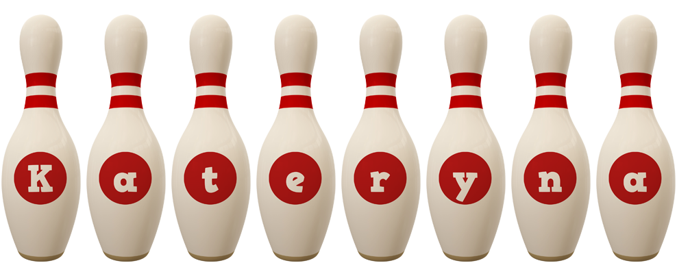 Kateryna bowling-pin logo