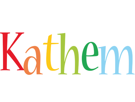 Kathem birthday logo