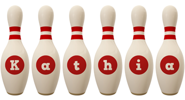 Kathia bowling-pin logo