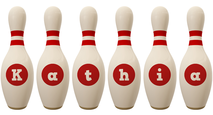 Kathia bowling-pin logo