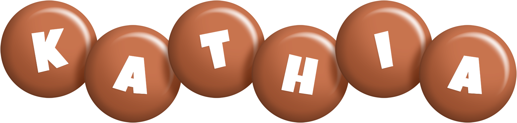 Kathia candy-brown logo