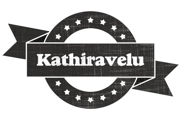 Kathiravelu grunge logo
