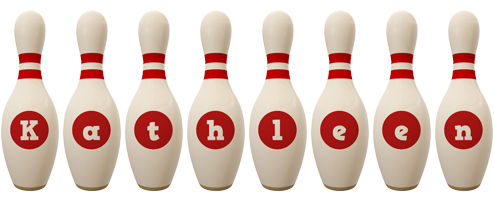 Kathleen bowling-pin logo