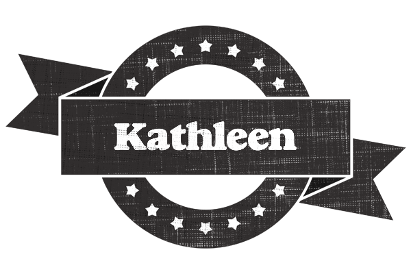 Kathleen grunge logo