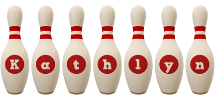 Kathlyn bowling-pin logo
