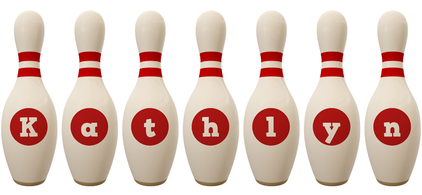 Kathlyn bowling-pin logo