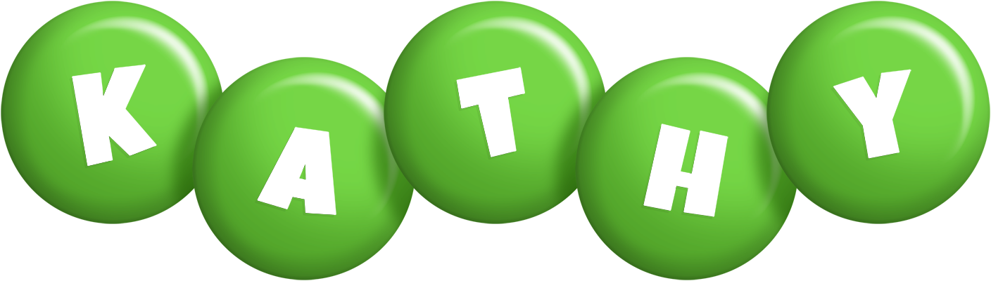 Kathy candy-green logo
