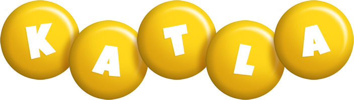 Katla candy-yellow logo