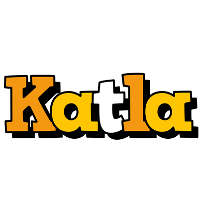 Katla cartoon logo