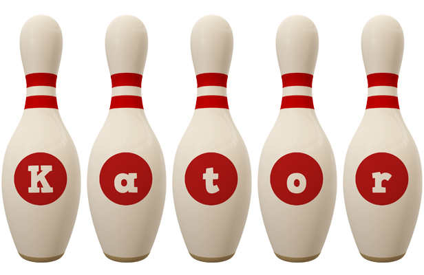 Kator bowling-pin logo
