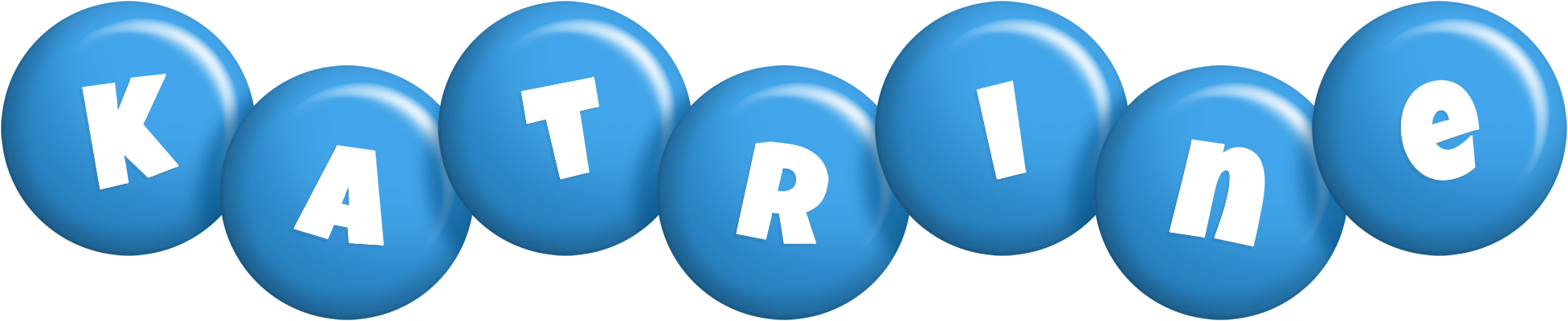 Katrine candy-blue logo
