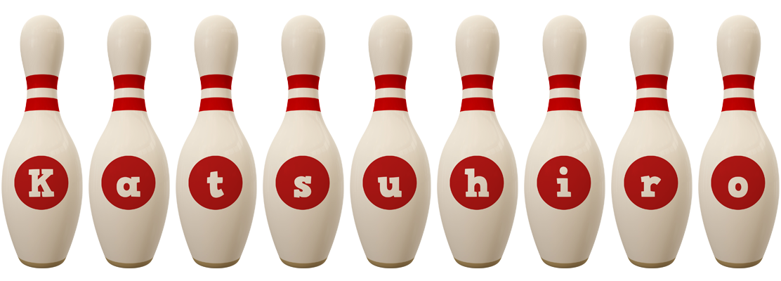 Katsuhiro bowling-pin logo