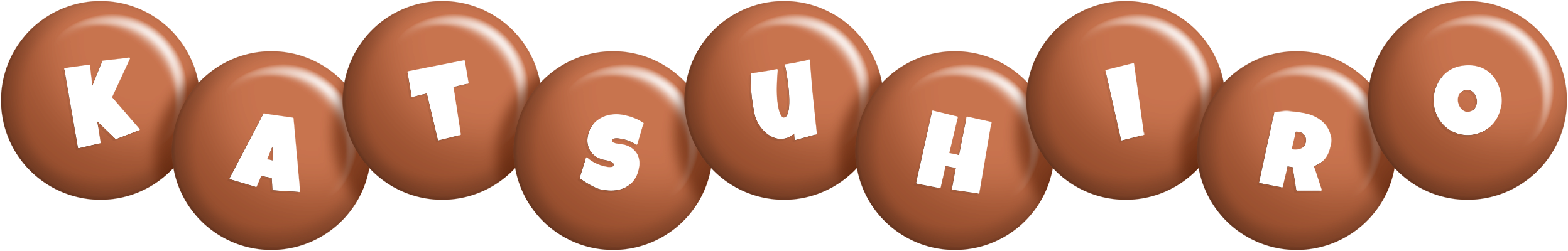 Katsuhiro candy-brown logo
