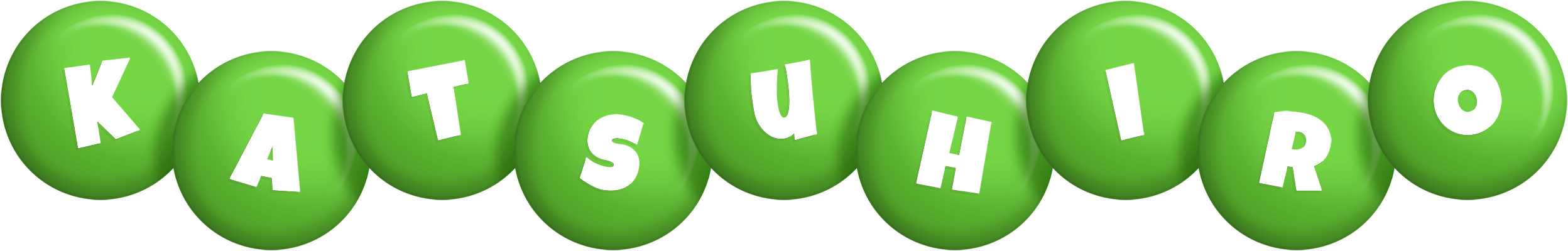 Katsuhiro candy-green logo