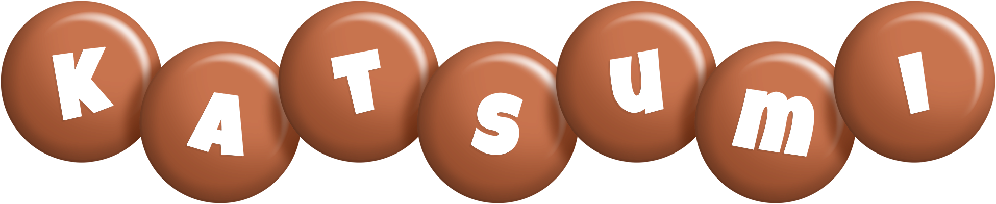 Katsumi candy-brown logo