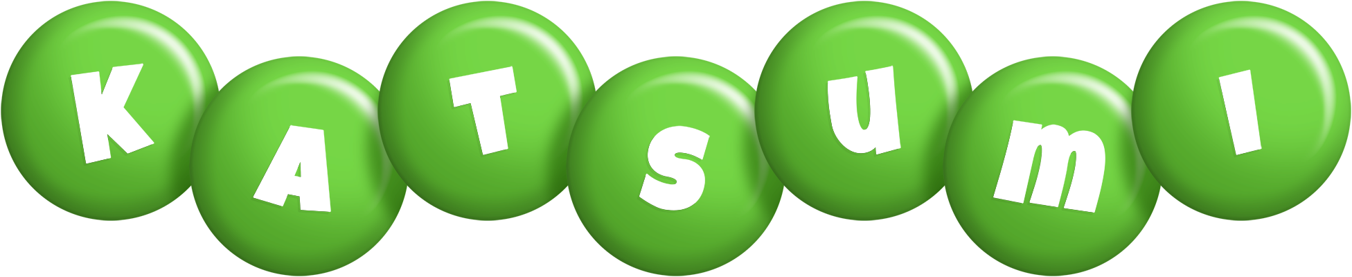 Katsumi candy-green logo