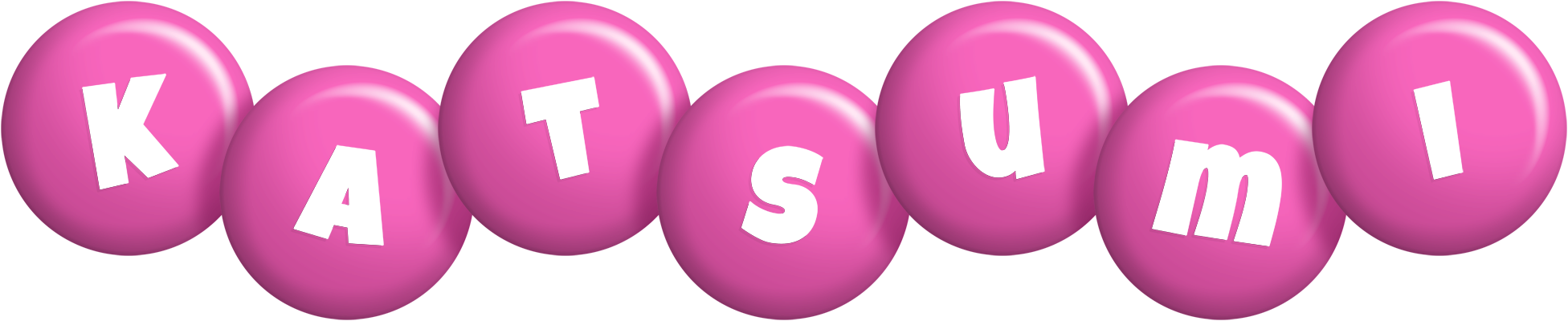 Katsumi candy-pink logo