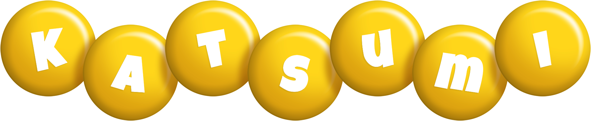 Katsumi candy-yellow logo