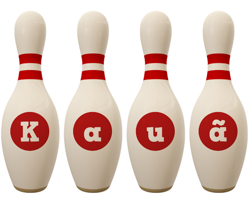 Kauã bowling-pin logo