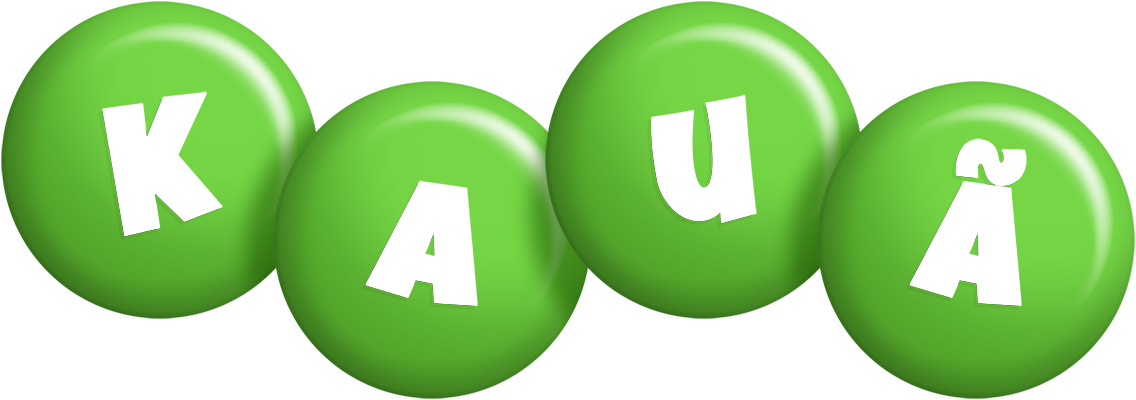 Kauã candy-green logo