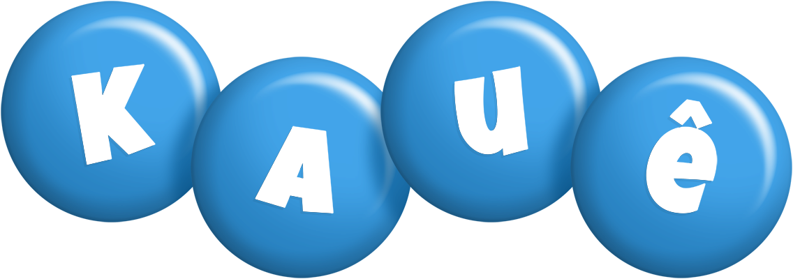 Kauê candy-blue logo