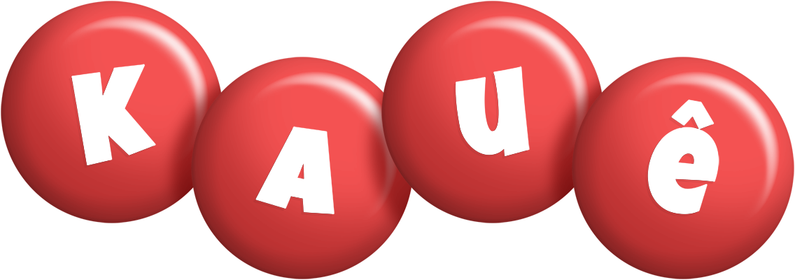 Kauê candy-red logo