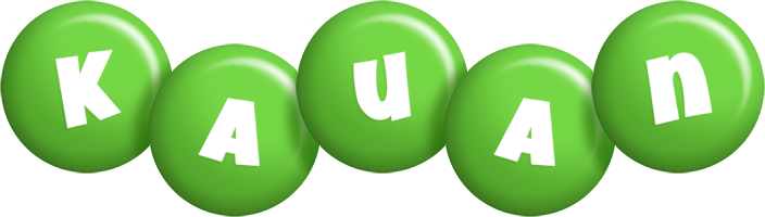 Kauan candy-green logo