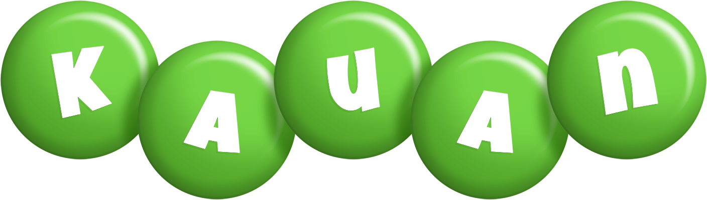Kauan candy-green logo