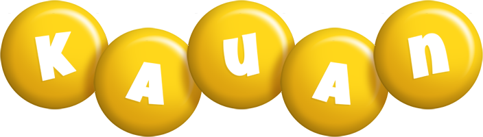 Kauan candy-yellow logo