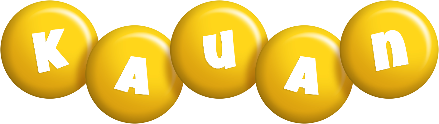 Kauan candy-yellow logo