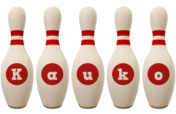 Kauko bowling-pin logo