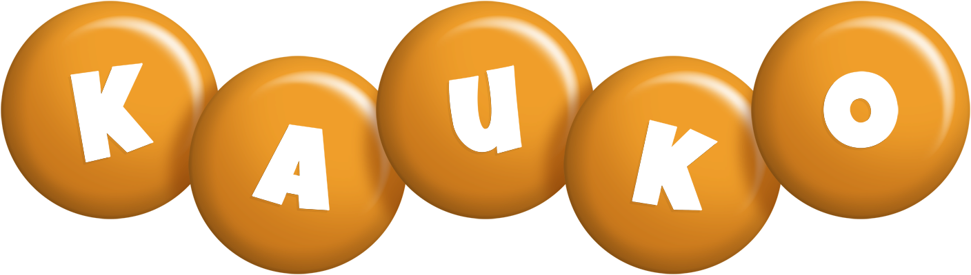 Kauko candy-orange logo
