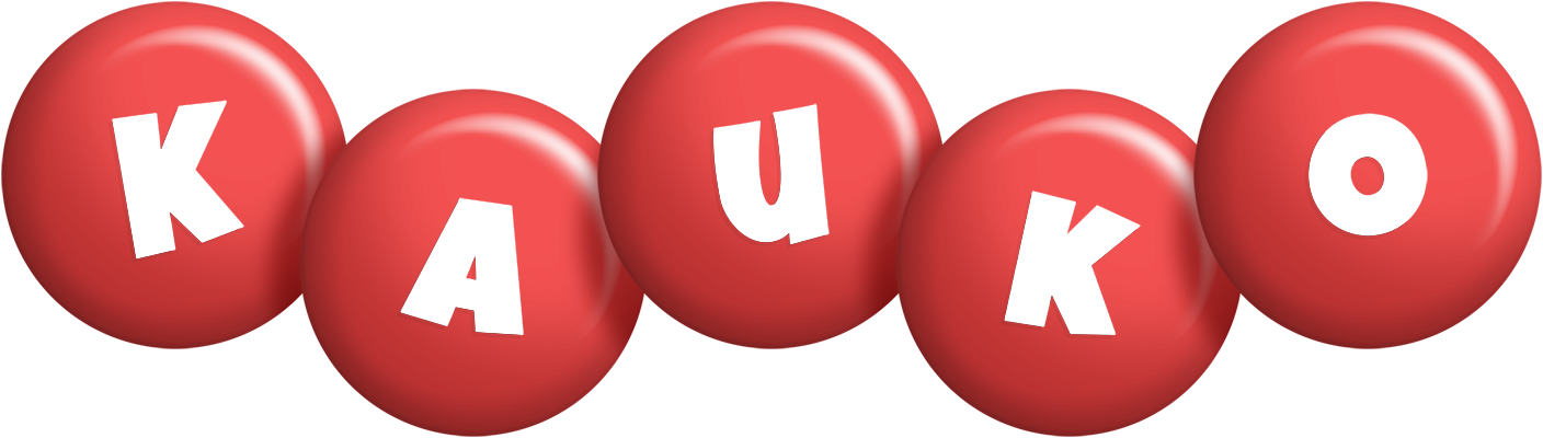 Kauko candy-red logo