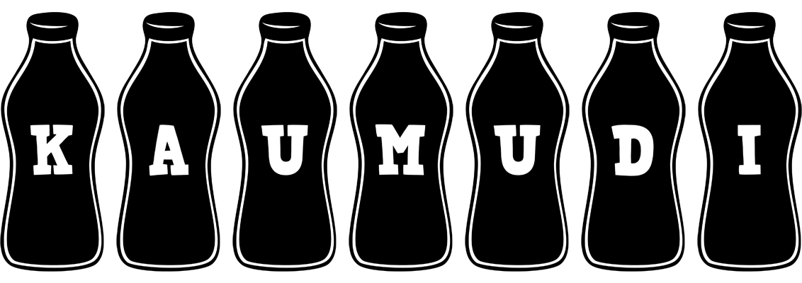 Kaumudi bottle logo
